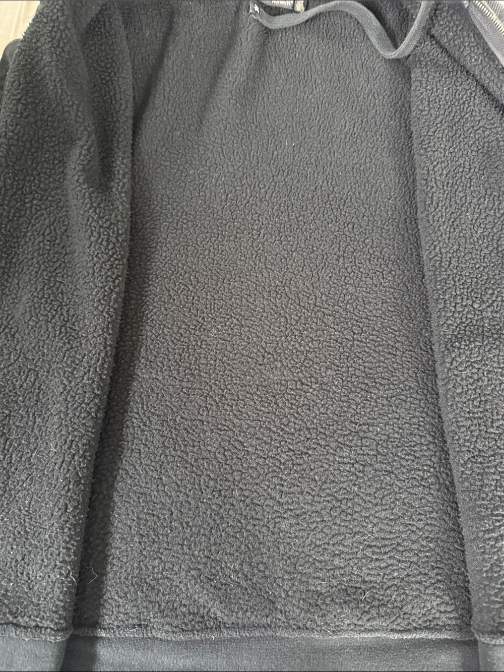 Hurley Black Full Zip Hoodie with Gray Logo Print - Picture 8 of 8